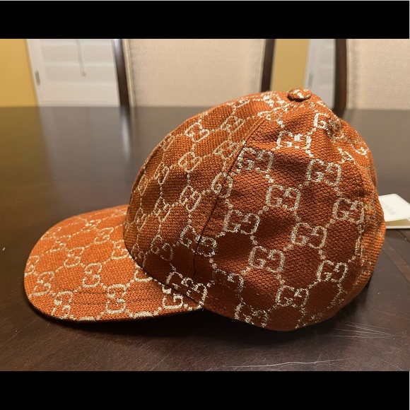 New Gucci GG Logo Monogram Baseball Hat - Picture 6 of 13